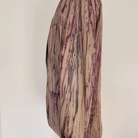 Varvatos blazer suit jacket stripe dyed black gray beige red purple XL 44 46 XXL - Picture 7 of 14